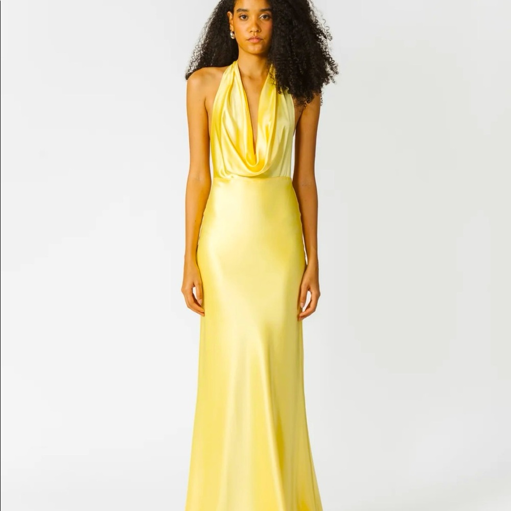 SAU LEE Pearl Satin Gown Size 00